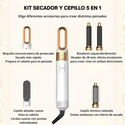 Kit secador de pelo 5 en 1